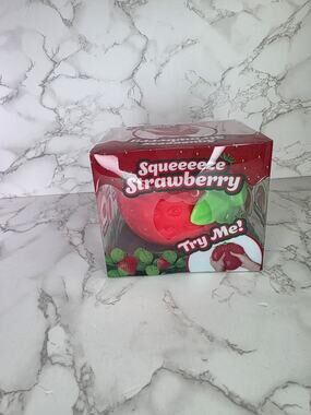 Sunny Days Jumbo Squeezy Strawberry Squishy Toy Stress Relief Sensory Fun